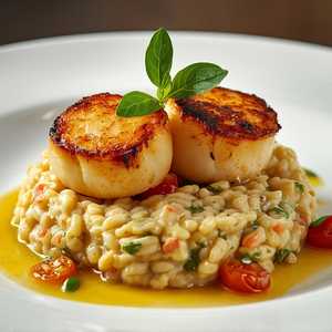 Seared Scallop & Crab Risotto