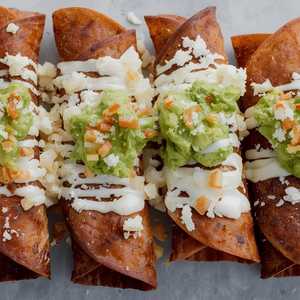 Four Beef Rolled Tacos