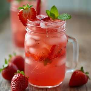 FRESH SQUEEZED STRAWBERRY LEMONADE