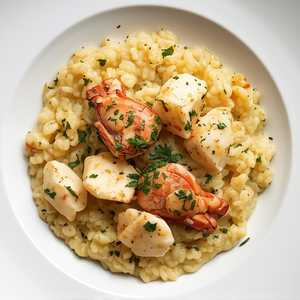 Risotto, lobster, herb butter