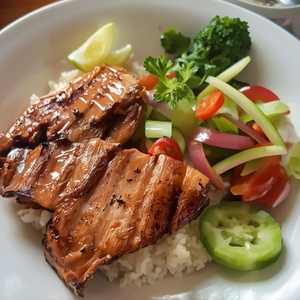 Shredded Pork & Grilled Pork Chop