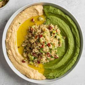 Hummus Duo with Tabouleh
