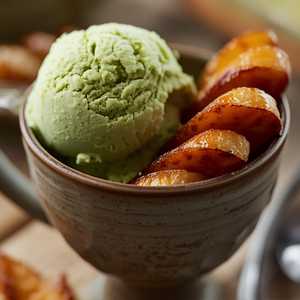 Matcha & Roasted Banana Ice Cream
