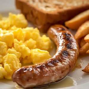 TWO EGGS with Turkey Sausage