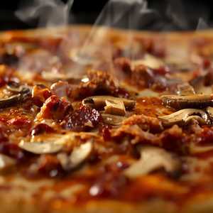 Pizza Funghi E Salsiccia