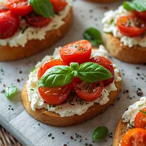 Roasted Tomato Bruschetta