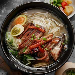 ShreddedBBDuck & Preserved Vegetable w/Vermicelli in Soup