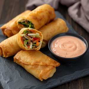 Crispy Veggie Spring Rolls