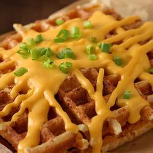 Waffle Fries W/ Hoffman's Cheddar
