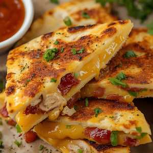 Chicken Bacon Ranch Quesadillas