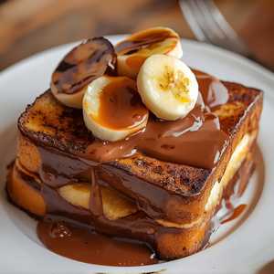 Crunchy Nutella French Toast Family Style