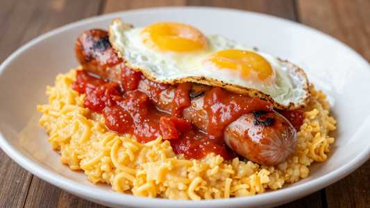 Grilled Conecuh & Eggs