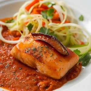 Grilled Honey Harissa Salmon