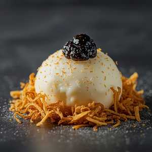 Coconut Shallot Caviar Ice Cream