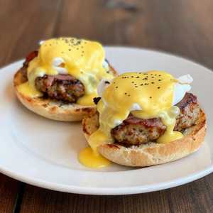 Eggs Benedict With Italian Sausage