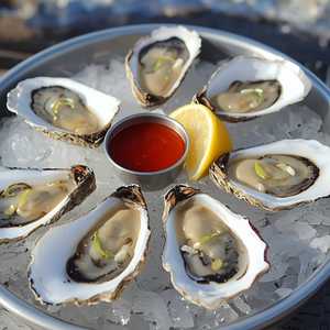 Freshly Shucked Oysters