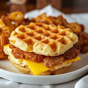 Waffle Club Sandwich