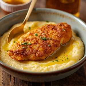 Crispy Fried Catfish & Cajun Grits