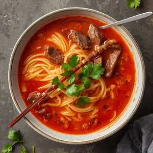 Spicy Braised Beef Noodle Soup