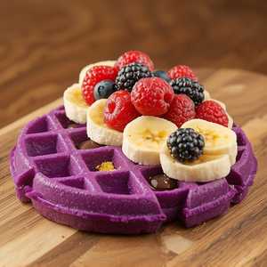 Signature Ube Mochi Waffle