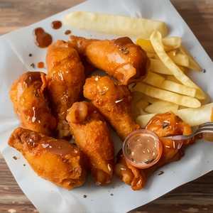6 Pcs. Wing Dings Fries & Soft Drink