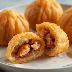 Fried Minced Chicken Dumpling (Ham Sui Gok)