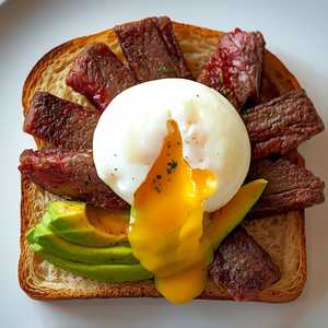 Beef And Egg Toast
