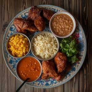 Rice & Beans W/ Pig Ears
