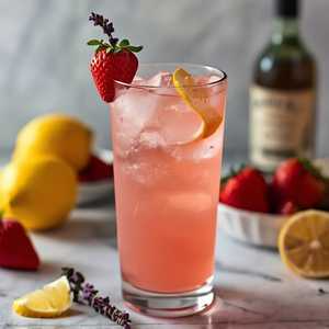 Boozy Strawberry Lavender Lemonade