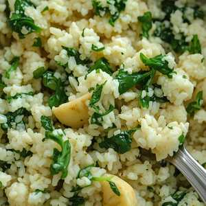 Florentine Cauliflower "Rice"