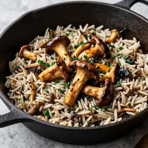 Arroz con Mushrooms