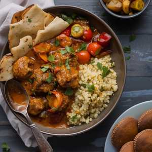 Moroccan Style Braised Curry Goat