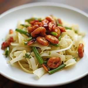 Sautéed Shredded Snake Gourd w/ Dried Shrimp