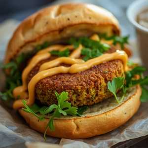 Falafel - Mashed Chickpeas Burger