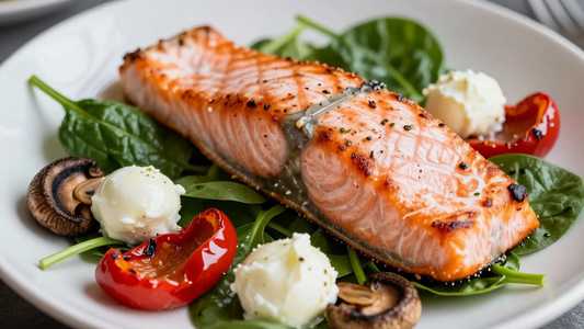 Pan Seared Salmon Salad