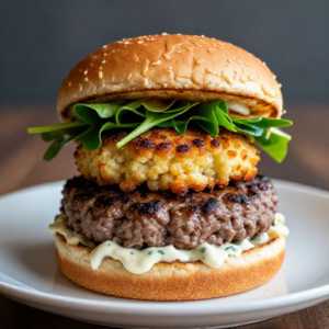 Crab Cake Burger with Slab Burger