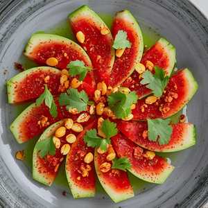 Crudo of Compressed Watermelon