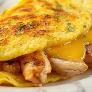 Grilled Chicken Omelette