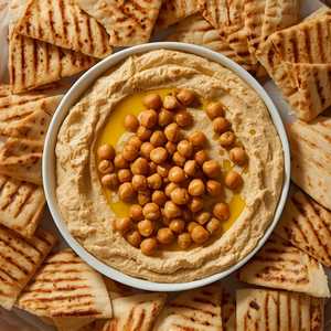 Large Hummus Plate with Grilled Pita