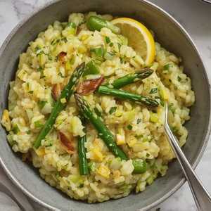 Cream-Based Veggie Risotto