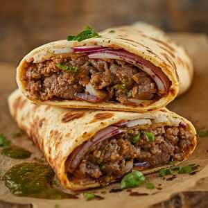 Spicy Seekh Kabab Wrap