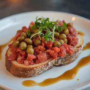Steak Tartare Tartine