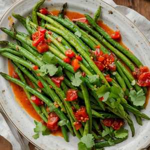 Blackened Green Beans
