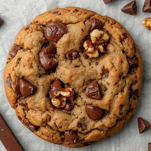 Giant Chocolate Chip/Chocolate Chip Walnut Cookies