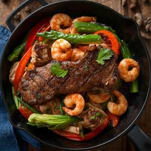 Steak, Chicken & Shrimp Stir-Fry