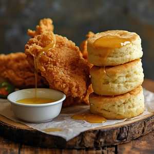 Fried Yardbird & Biscuits