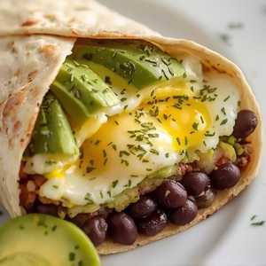 Vegetarian Breakfast Burrito