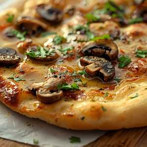 Wild Mushrrom And Truffle Oil Naan