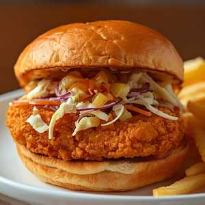 Hot Honey Fried Chicken Sandwich