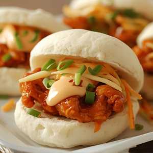 Hot Honey Chicken Bao Buns